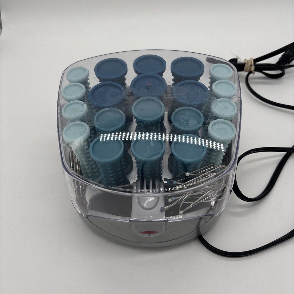 Conair Compact Hot‎ Rollers 20 Blue Ionic Pageant Curlers Multi Size HS34T